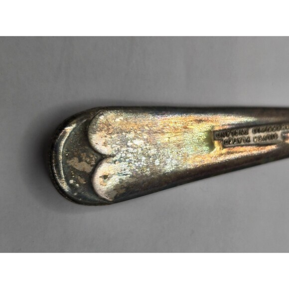 Sheffield England Silver Plate Salad Servers Serving Fork & Spoon Set - Picture 3 of 4